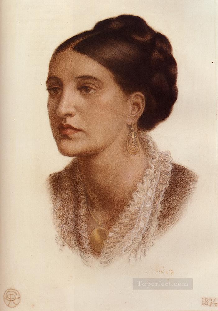 Retrato de la señora Georgina Fernández Hermandad Prerrafaelita Dante Gabriel Rossetti Pintura al óleo